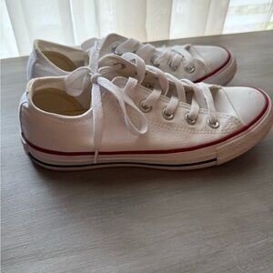 Converse Red and White Chuck Taylor Sneakers